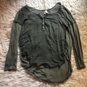 Free People flowey long sleeve shirt